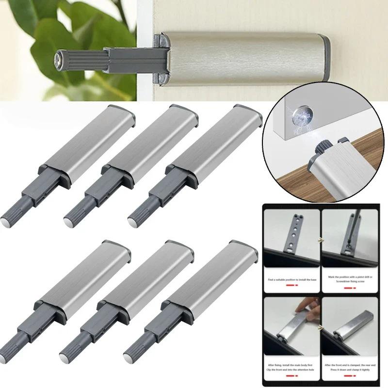 Magnetischer Schranktür-Rücksteller: Kein Griff benötigt, Integrierter Edelstahl, Geräuschdämpfend, Kollisionssicher, Keine Installation, Selbstschiebemechanismus.