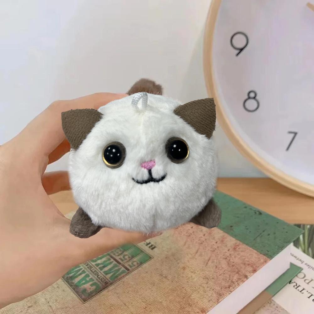 Adorable Wagging Tail Cat Plush Toy, Keychain Pendant Cartoon Animal Cat Fashionable Girl Key Chain Chain Womens Gift