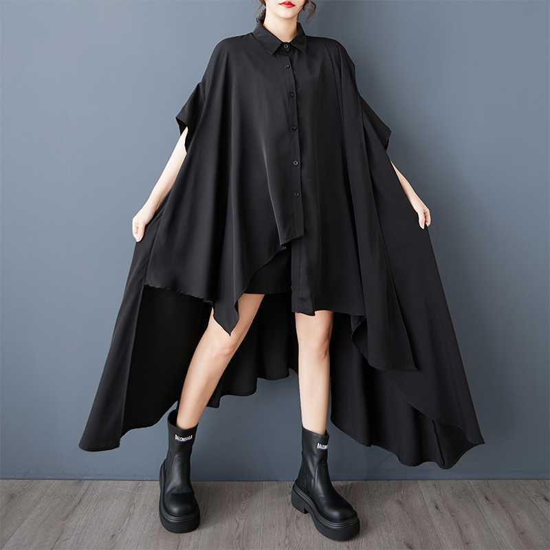 

Летняя универсальная рубашка-юбка необычного кроя One Size