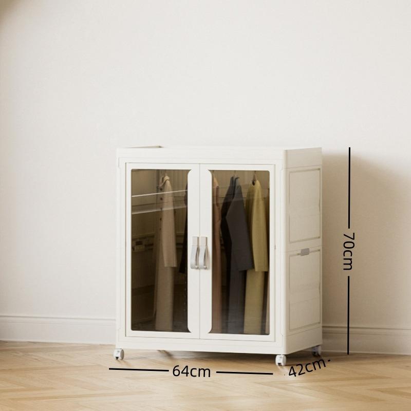 Foldable Multi-layer Wardrobe Household Dustproof Partition Closet Storage Wardrobe Bedroom Open Storage Folding Bins