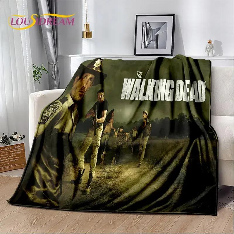 The Walking Dead Horror Soft Plush Blanket,Flannel Blanket Throw Blanket for Living Room Bedroom Bed Sofa Picnic Cover 013