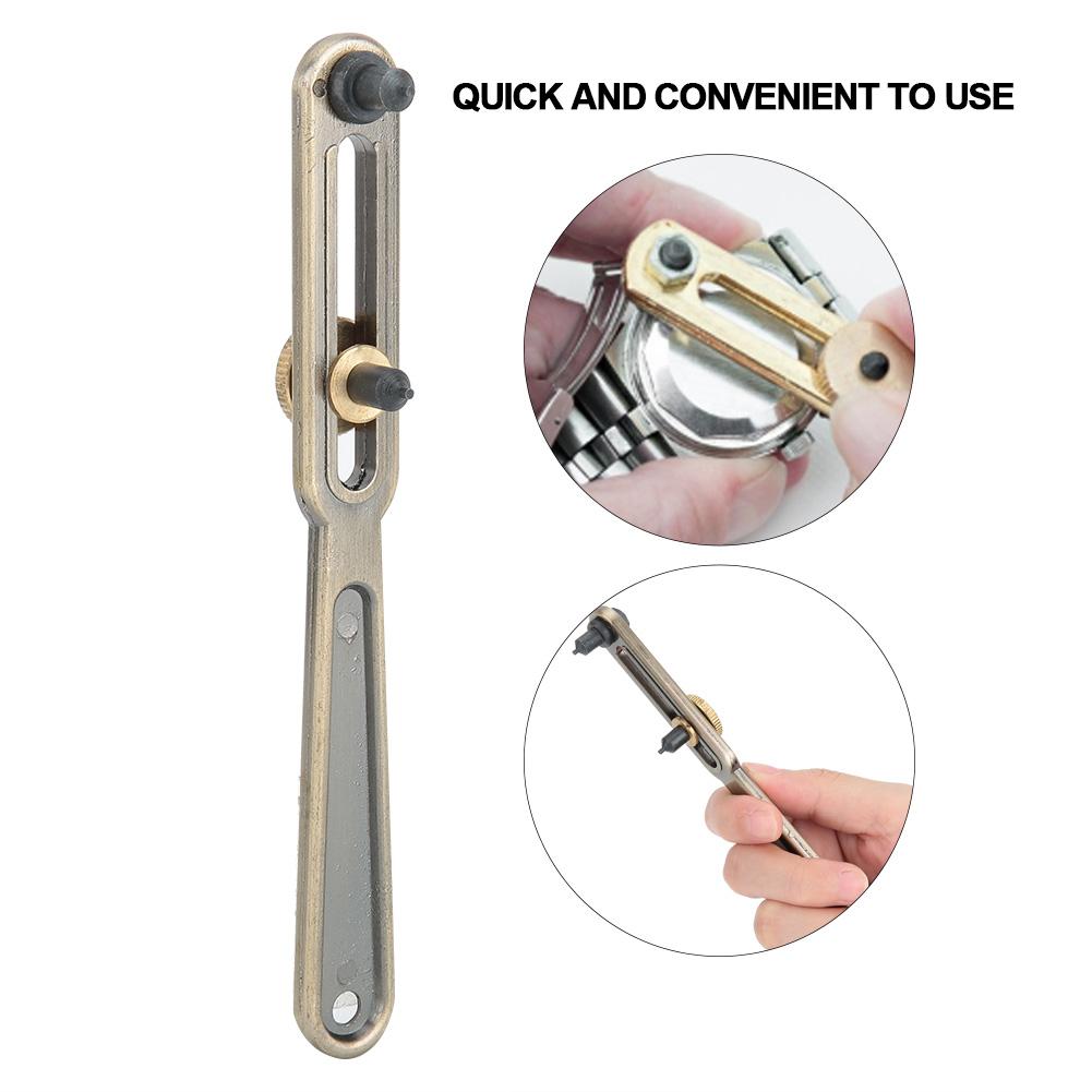 2pcs Watch Back Case Opener Remover Watch Repairing Tool for Watchmakers (Large)