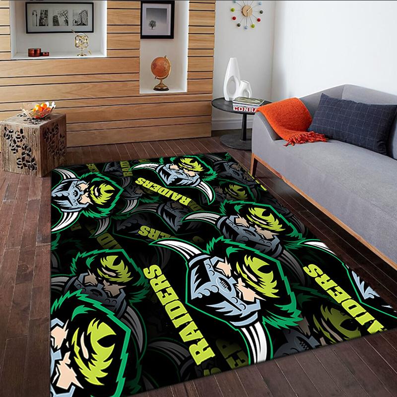 Raiders Team Spirit Carpet, Kitchen Rugs, Yoga Mat, Non-Slip Mats, Rug for Bathroom, Living Room Bedroom, Camping Rugs Christmas Gift
