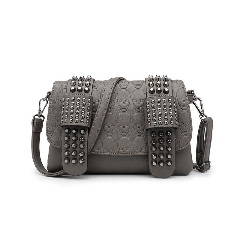 European and American Women's Bag Rivet Skull Head Bag Women's Bag Shoulder Bag Diagonal Cross Bag