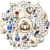 35-70pcs Gothic Stickers Waterproof Graffiti Motorcycle Luggage Phone Cases Cool Sticker Packs Diy Personalized Stickers