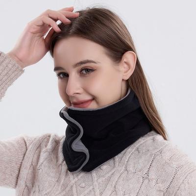 Winter Austrian Velvet Double-sided Snap Scarf Fashionable and Versatile Fake Turtleneck Outdoor Sports Cold and Warm Neck Cover