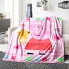 Custom Name Peppa Pig Theme Printed Blanket - Perfect for Couch, Bed, Travel & Outdoor Use | Machine Washable, Cozy & Durable.