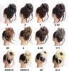 Synthetic Wrap Curly Ponytail Bun Chignon Messy Curly Hair Elastic False Hair Pieces for Women KTB