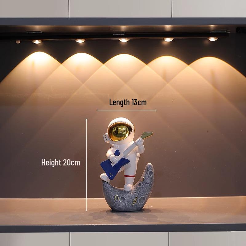 Astronaut Boy Globe Ornament: Luxurious Birthday Gift & Decorative Piece for Living Room or Wine Cabinet.