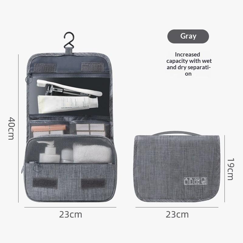 Portable Storage Bag Men Business Bag Toiletries Organizer Women Cosmetic Bag Waterproof Hanging Wash Pouch
