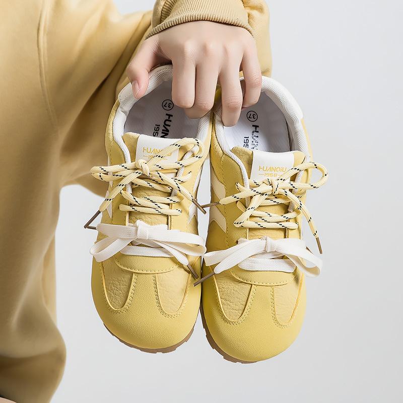 Global Sub-board Shoes 22 Spring New Round Head Soft Sole Retro Casual Sports Training Shoes