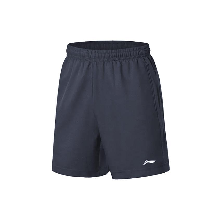 Li-Ning Solid Color Breathable Fashion Short Sleeve Versatile Comfortable Shorts Casual Sports Suit Men Sets YATV051-3