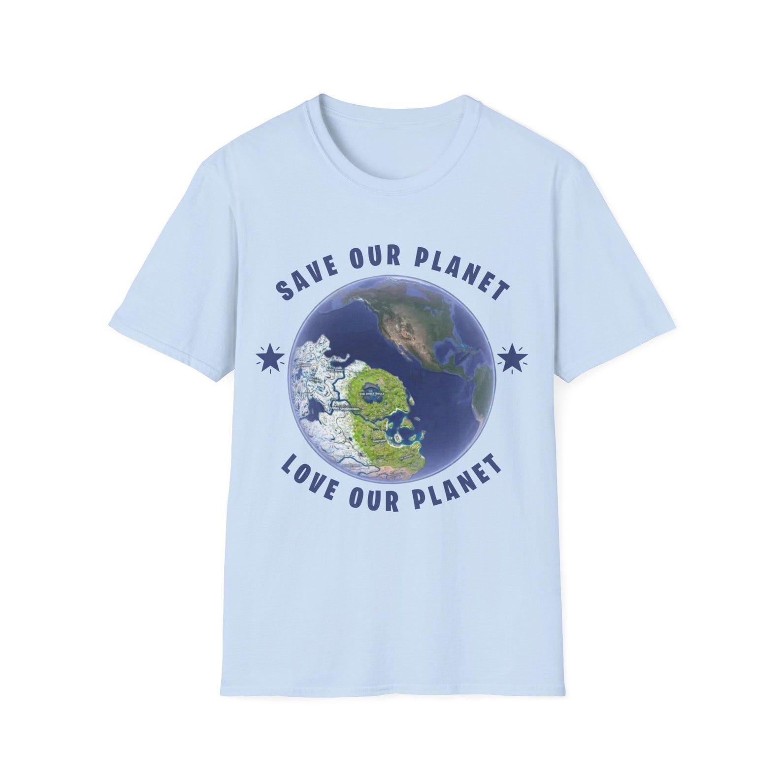 Save Our Planet | Love Our Planet | Battle Royale Map | Meme Tee | Green Peace | Unisex Tee 4XL