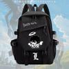 Anime Notebook L Light Yagami Cosplay School Backpack Teens Unisex Large Capacity Nylon Daily Use