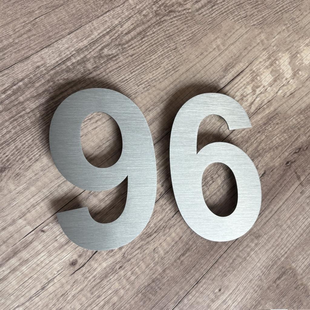 15/20/25/30cm Edelstahl Hausnummer Silber Adressschild #0-9 Huisnummer Außen Nummern Haus Numeros Casa Außen Groß