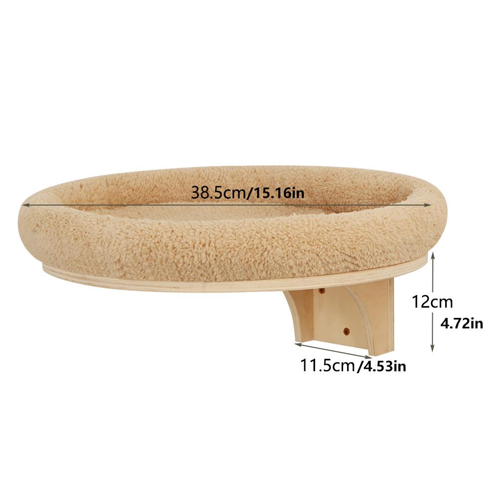 Cat Wall Climbing Shelves ScratcherFurniture Wall Mounted Bed Cat Wall Shelves & Hammock for Indoor Cats Home Decor Accessories