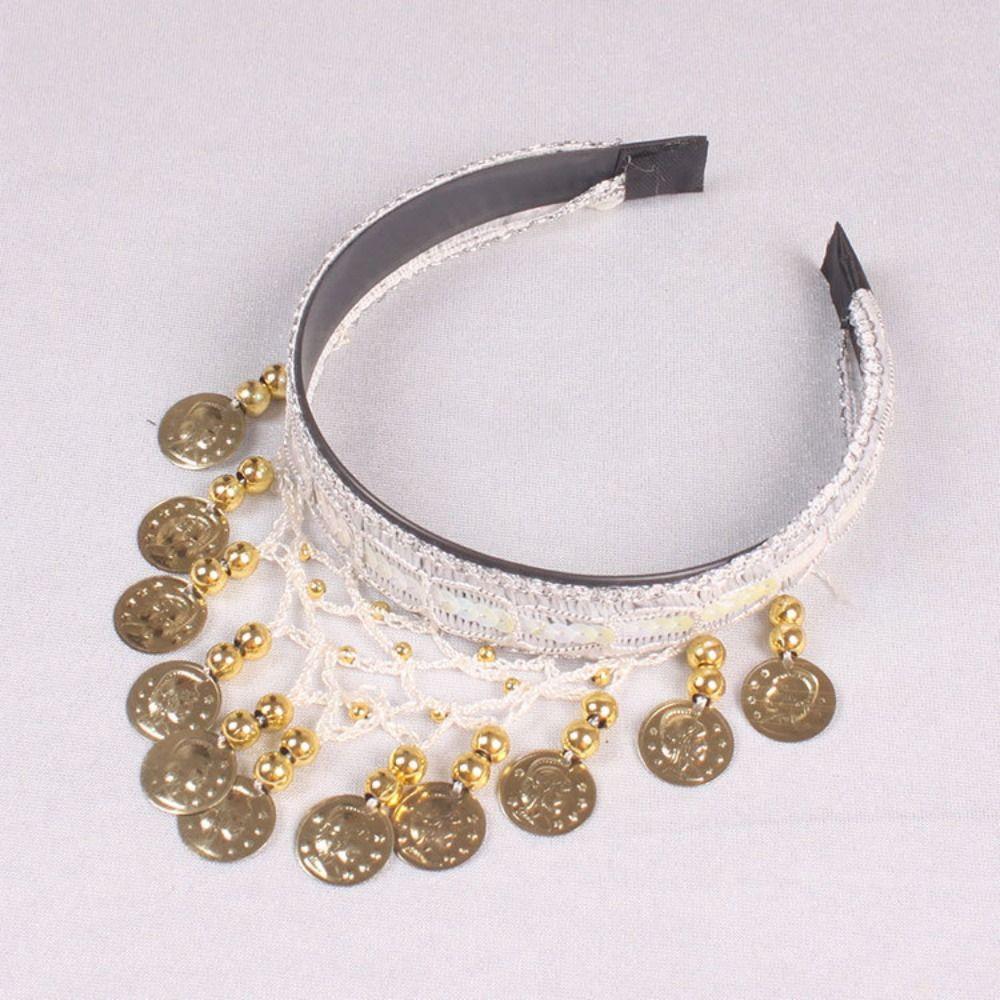 Ethnic Style Belly Dance Hairband Bohemian Head Hoop Creative Sequin Head Chain Show Out