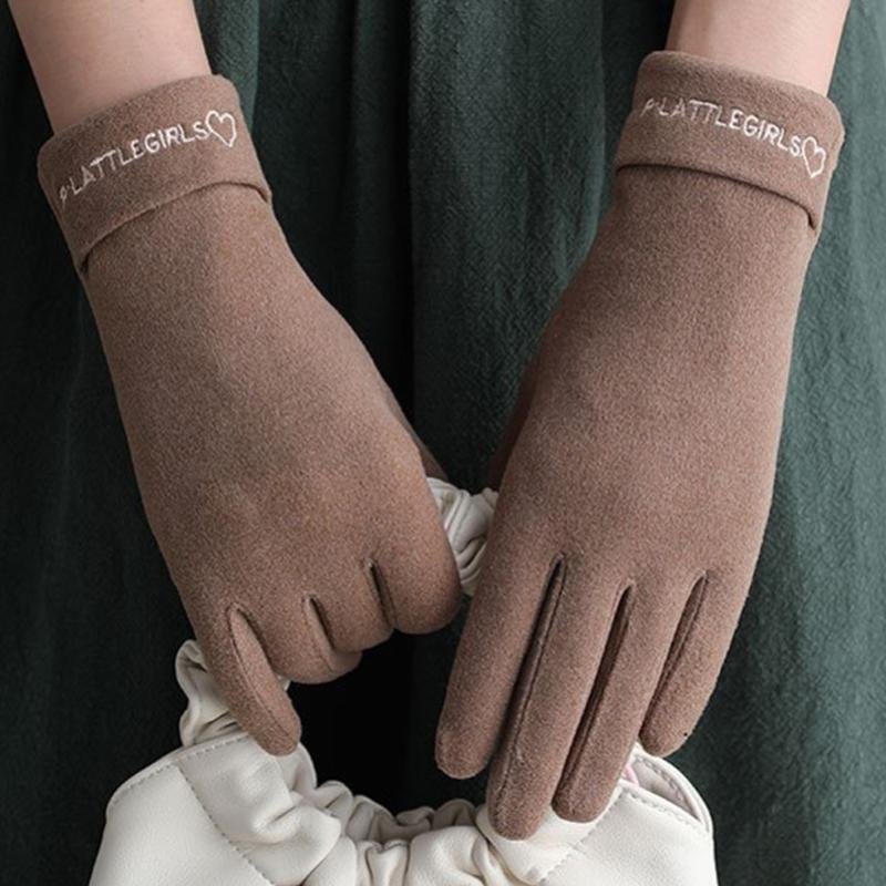Ladies' Autumn And Winter  Fashionable And Versatile Touchscreen Gloves