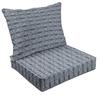 Vargottam Printed Outdoor Deep  Seat  Patio  Cushions Set 2pcs Seat Set All Weather Replacement