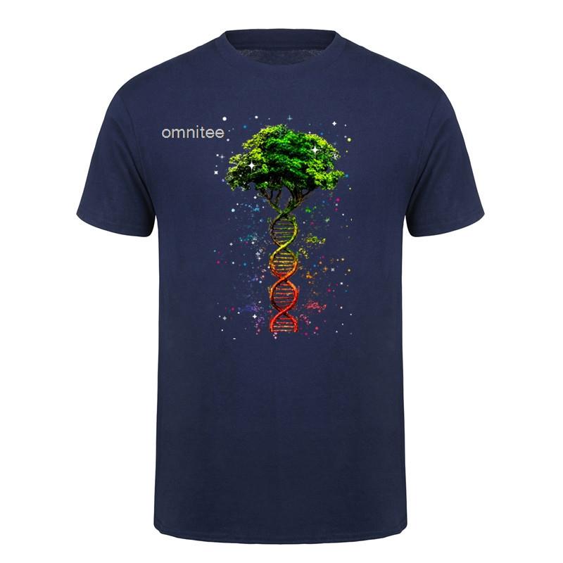 Funny Tree Of Life DNA Geek T Shirt Unisex Graphic Cotton Streetwear Short Sleeve Cotton Summer Style Tshirt Unisexs Clothing HJ022