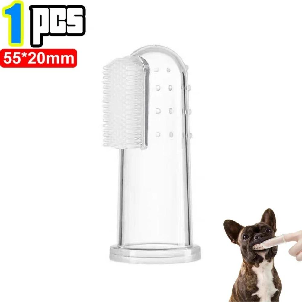 Teeth Cleaning For Dog Super Soft Finger Toothbrush Brush Clear Teeth Tool Cat Cleaning Pet Puppy Supplies Accessories