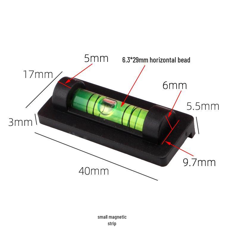 

Magnetic Spirit Level Set: Large, Medium, Small with Green Bubble for Horizontal Measurement.