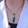 Design Beauty Waist Bamboo Necklace Temperament Fashion High Sense Sweater Chain Women
