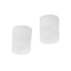 2 Pieces Open Silicone Toe Tube - Sleeves Corn Pad Protectors for Cushions Corns, Blisters,