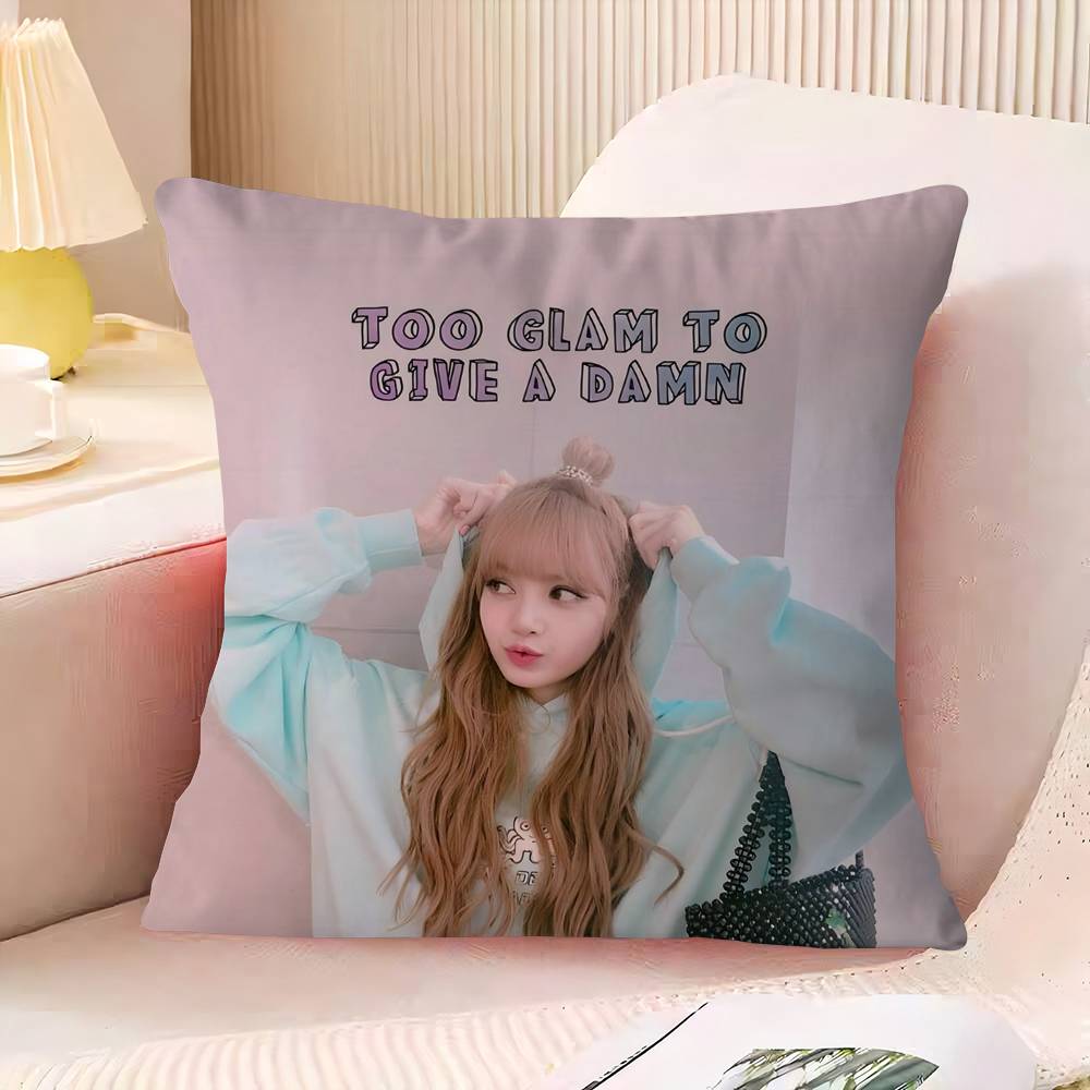 

Singer L-Li-saS Cushion Cover Pillow Cover Decor Pillowcase Printed Cushion Case For Couch 16x16Inch