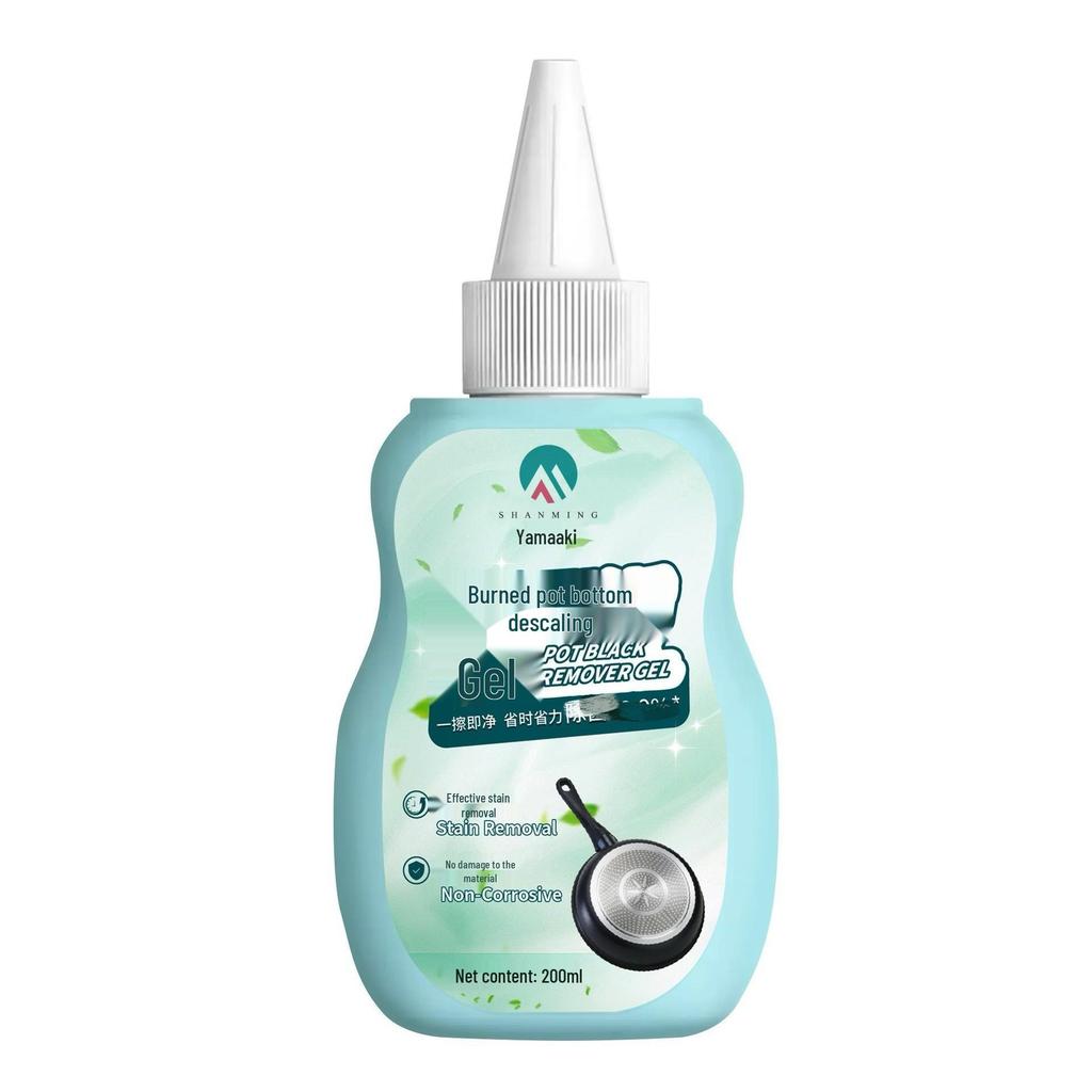 Stainless Steel Cookware Cleaner: Powerful Degreasing Gel for Black Scale, Oil Stains, Descaling & Rust Removal