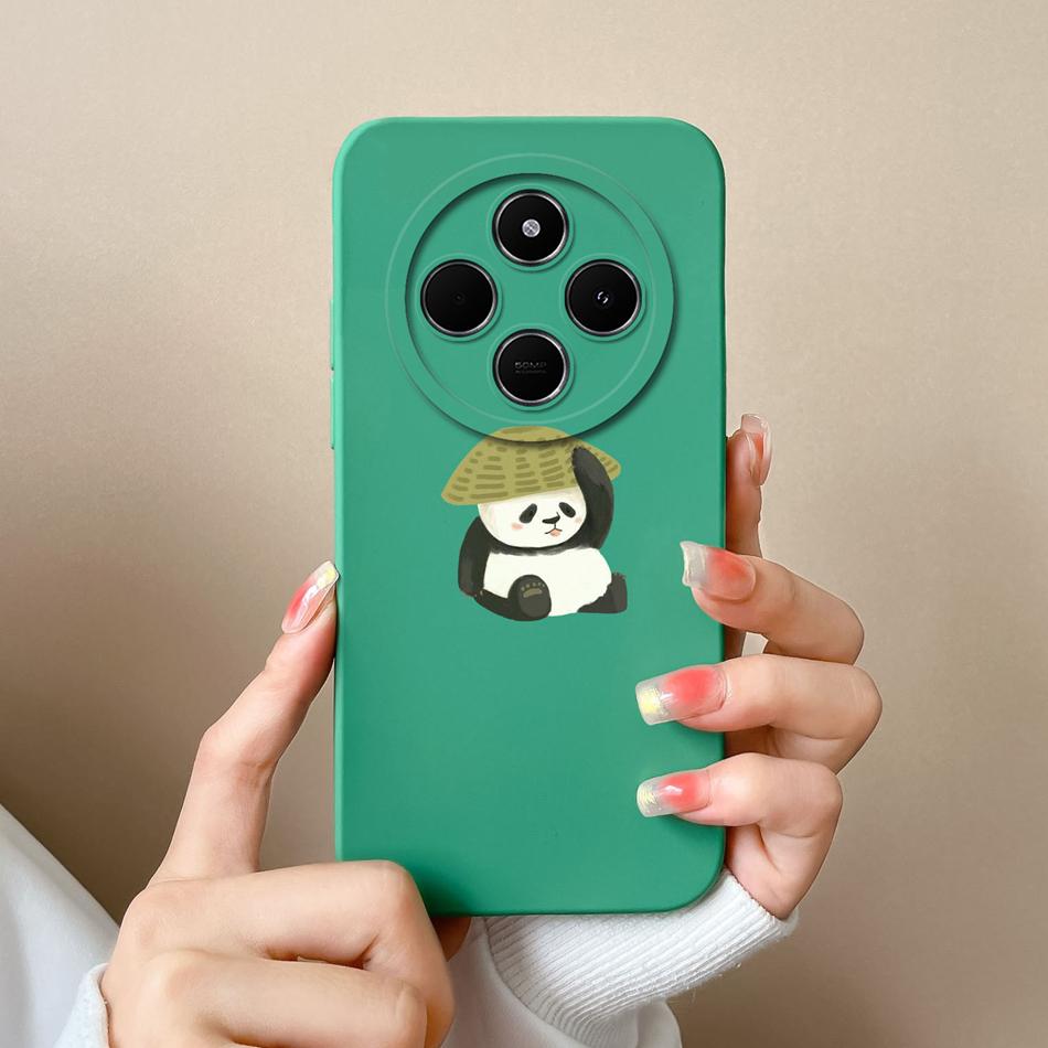 For Poco C75 Phone Case Cute Cartoon Bumper For Poco C 75 Soft Smooth Liquid Silicone Full Protection Shockproof Back Covers