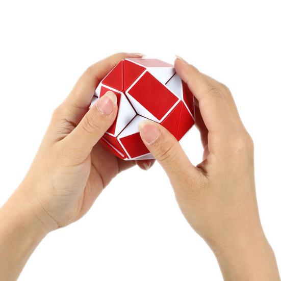 Children Snake Shape 3D Magic Cubes Twist Puzzle Game Brain Teaser Toy Gift