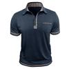 Maglietta Polo Casual da Uomo Taglie Forti con Colletto Reversibile, Maniche Corte, Tasca, Bottoni