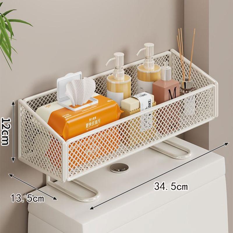 

Toilet Rack, Tissue Storage Rack Above The Toilet, Toilet, Toilet, Face Towel, Skin Care Product Storage Rack white