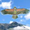 1.1M Emulation Flying Hawk Kite Large Eagle Flying Bird Kites Garden Scarecrow Yard Kite Scaring Device Sports Diy Toy