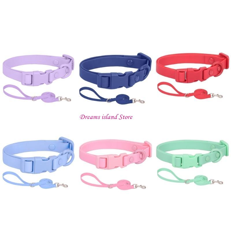 Anti-Escape Dogs Collar Macaron Color Adjustable Dog Training Collar for Walking HX6C