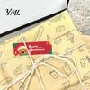 Decorative Gift Box Labels Christmas Sealing Stickers, Self-adhesive Labels, Coated Paper Stickers Roll for Envelope Seals And Boxes Packaging