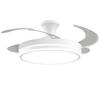 2026 Invisible Ceiling Fan Light with Integrated LED Chandelier for Living Room