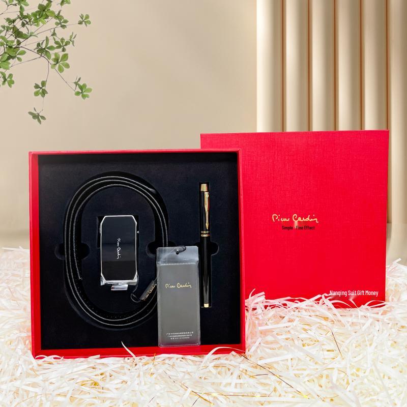 Pierre Cardin Men s Leather Belt & Pen Gift Set 180cm