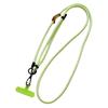 7mm Phone Lanyard Crossbody, 1.5m Adjustable Anti-Lost Neck Strap with Colored Chain and Leather Tag.
