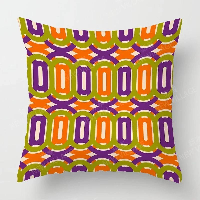 Nordic Fall Home Decor Autumn Throw Pillow Case Sofa Cushion Cover Modern  Geometry