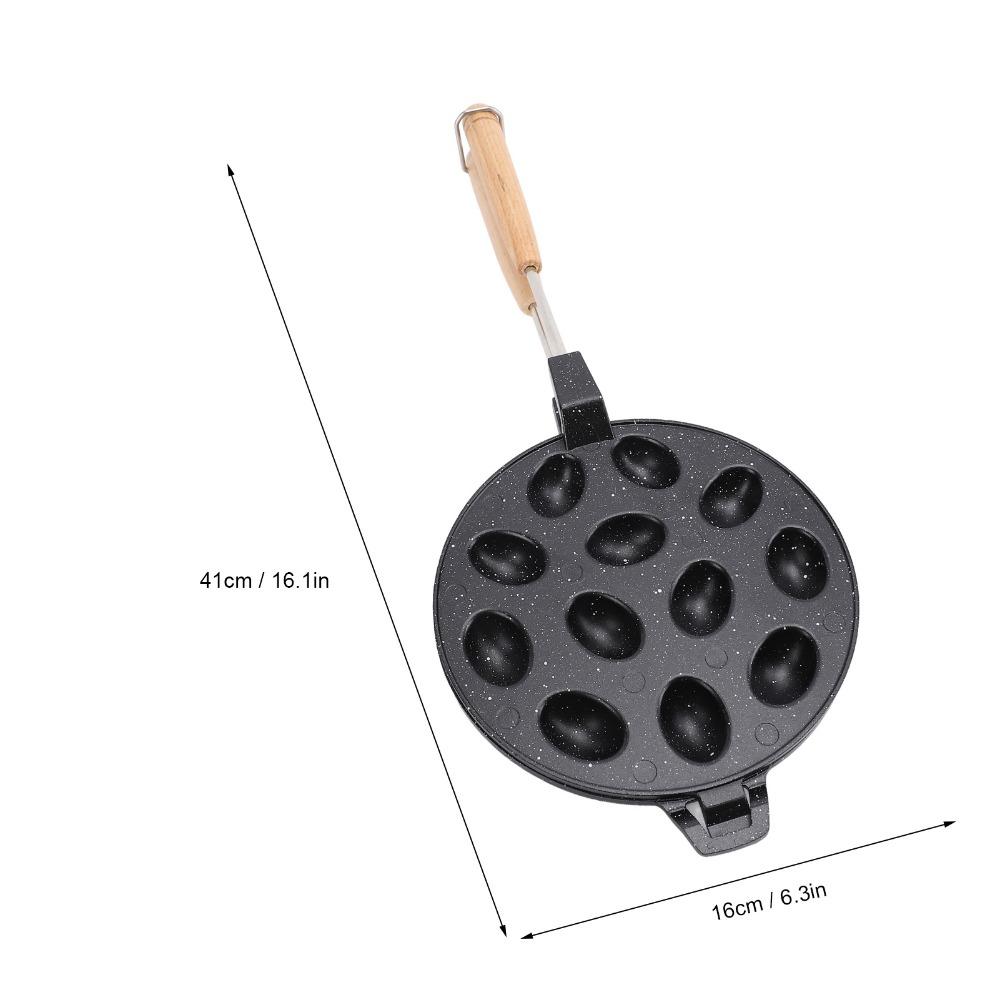 Stampo Biscotti Noci Lega di Alluminio 12 Fori Stampo Noci Produttore Biscotti Noci Torte Uova Waffle