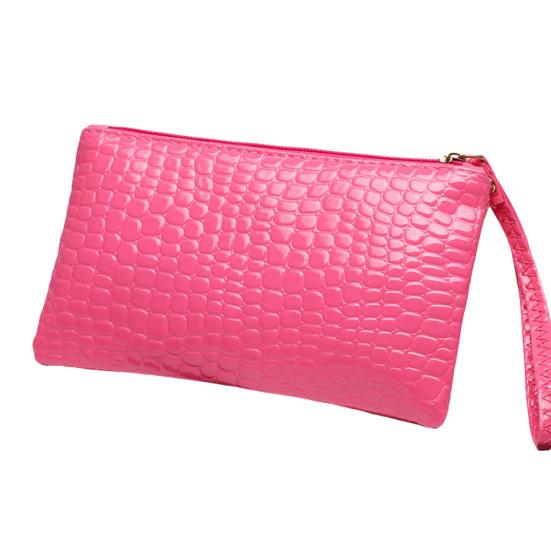 

Женский крокодиловый клатч из искусственной кожи, кошелек для монет, сумка-кошелек розы красного