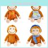 Schattig Nieuwsgierig Aapje Knuffel Speelgoed Voor Kinderen Zacht En Knuffelbaar Knuffeldier Poppetje