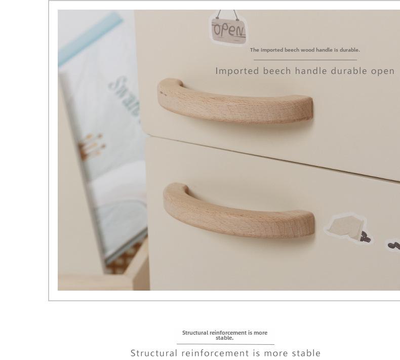 Nordic-Style Children's Dollhouse Kitchen Set: Refrigerator & Cooking Toys for Boys and Girls - Perfect Birthday Gift