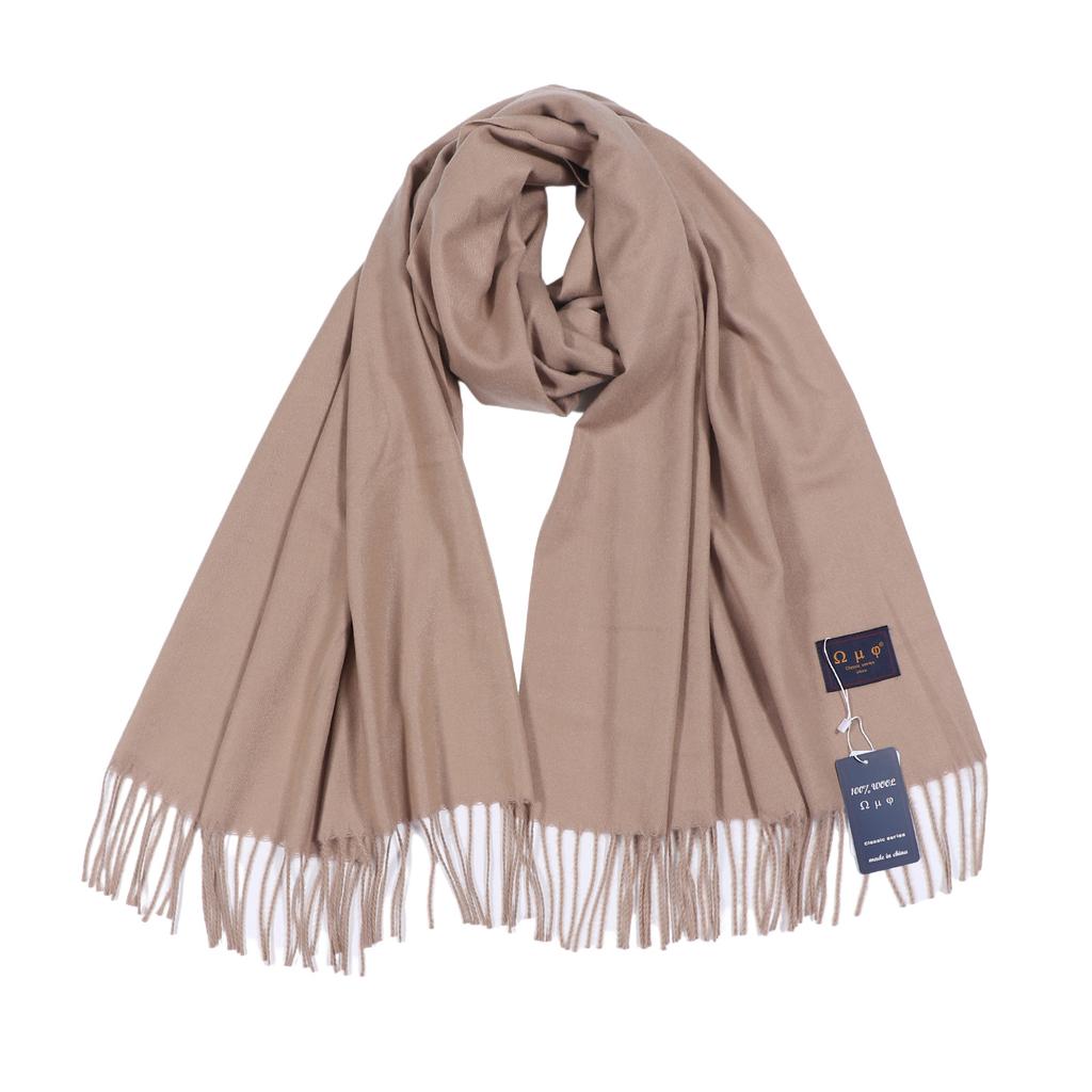 New imitation cashmere red solid color scarf women's autumn and winter Korean version versatile warm atmosphere shawl scarf