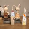 Resin Money Storage Jar Cute Design Cute Rabbit Statue Cartoon Easter Bunny Bank  Collectible