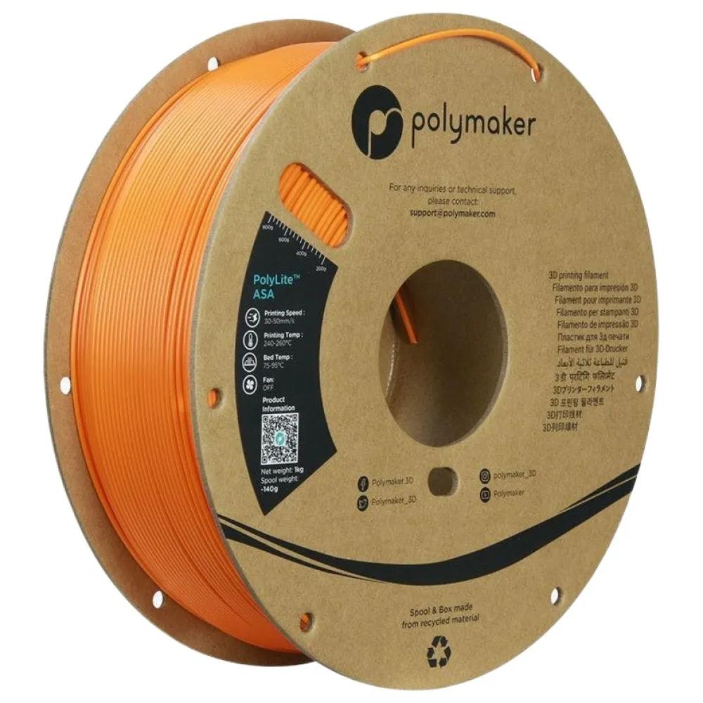 Polymaker PolyLite ASA Orange 1,75 mm 1000 g (ASA, 1000 g, 1.75 mm), Filament, Orange - Bild 4