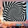3D Vortex Illusion Cartoon Tapestry Wall Hanging Decoration Household Home Decor