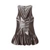 Damen neuer europäischer und amerikanischer Mode ärmelloser Jumpsuit bauschiges Kleid